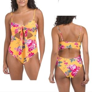 NWT Maaji Colombia Convertible Ivonne Cut-Out One-Piece Swimsuit, Size Small